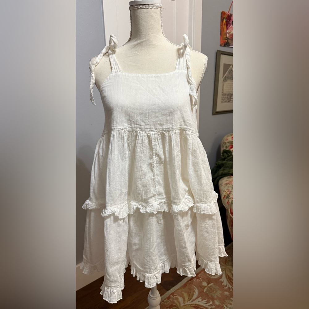 aerie White Swimsuit Cover Up